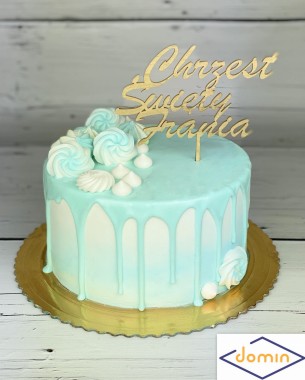 Tort na Chrzest z topperem